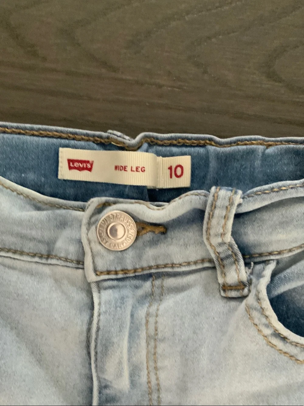 Levi's Light Blue Wide Leg Jeans
